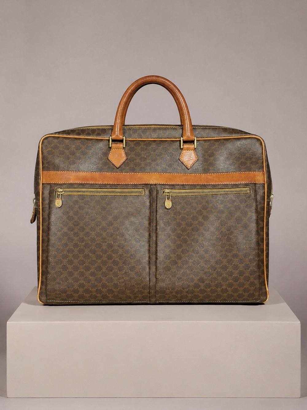 Vintage CELINE Macadam Briefcase - Document tote | Laptop bag - Rare Vintage